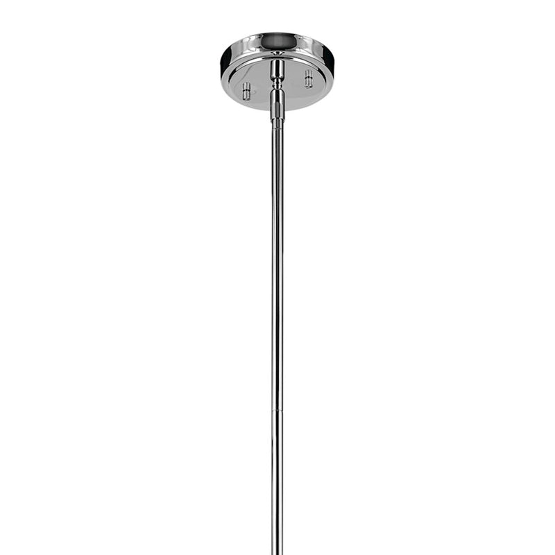 Kichler Everly 1 Light Bell 19.75" Pendant, Chrome/Clear Seeded