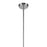 Kichler Everly 1 Light Bell 19.75" Pendant, Chrome/Clear Seeded