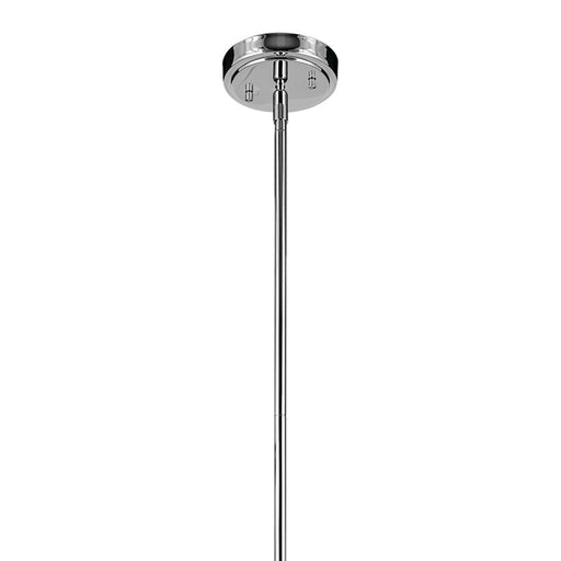 Kichler Everly 1 Light Bell 19.75" Pendant, Chrome/Clear Seeded