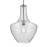 Kichler Everly 1 Light Bell 19.75" Pendant, Chrome/Clear Seeded