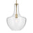 Kichler Everly 1 Light Bell 19.75" Pendant, Brass/Clear Seeded