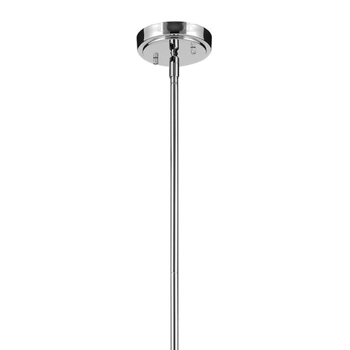 Kichler Everly 1 Light Bell 17.75" Pendant, Chrome/Clear Seeded