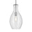 Kichler Everly 1 Light Bell 17.75" Pendant, Chrome/Clear Seeded