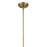 Kichler Everly 1 Light Bell 17.75" Pendant, Brass/Clear Seeded