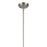 Kichler Everly 1 Light Bell 17.75" Pendant, Brushed Nickel/Clear