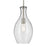 Kichler Everly 1 Light Bell 17.75" Pendant, Brushed Nickel/Clear