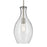 Kichler Everly 1 Light Bell 17.75" Pendant, Brushed Nickel/Clear