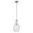 Kichler Everly 1 Light Bell 17.75" Pendant, Nickel/Clear Seeded - 42047NICS