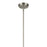 Kichler Everly 1 Light Bell 17.75" Pendant, Nickel/Clear Seeded