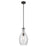 Kichler Everly 1 Light Bell 17.75" Pendant, Olde Bronze/Clear Seeded - 42047OZCS