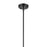 Kichler Everly 1 Light Bell 15.25" Pendant, Black/Clear Seeded