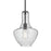 Kichler Everly 1 Light Bell 15.25" Pendant, Black/Clear Seeded