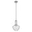 Kichler Everly 1 Light Bell 15.25" Pendant, Chrome/Clear Seeded