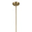 Kichler Everly 1 Light Bell 15.25" Pendant, Brass/Clear Seeded