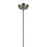 Kichler Everly 1 Light Bell 15.25" Pendant, Brushed Nickel/Clear