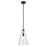 Kichler Everly 1 Light Cone 15.25" Pendant, Black/Clear