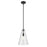 Kichler Everly 1 Light Cone 15.25" Pendant, Black/Clear - 42199BK