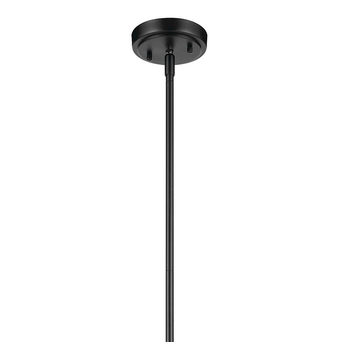 Kichler Everly 1 Light Cone 15.25" Pendant, Black/Clear