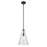 Kichler Everly 1 Light Cone 15.25" Pendant, Black/Clear Seeded - 42199BKCS