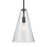 Kichler Everly 1 Light Cone 15.25" Pendant, Black/Clear Seeded
