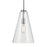 Kichler Everly 1 Light Cone 15.25" Pendant, Chrome/Clear