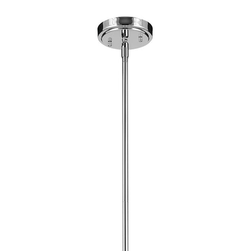 Kichler Everly 1 Light Cone 15.25" Pendant, Chrome/Clear Seeded