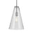 Kichler Everly 1 Light Cone 15.25" Pendant, Chrome/Clear Seeded