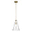 Kichler Everly 1 Light Cone 15.25" Pendant, Brass/Clear Seeded - 42199NBRCS