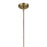 Kichler Everly 1 Light Cone 15.25" Pendant, Brass/Clear Seeded