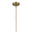 Kichler Everly 1 Light Cone 15.25" Pendant, Brass/Clear Seeded