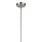 Kichler Everly 1 Light Cone 15.25" Pendant, Brushed Nickel/Clear