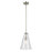 Kichler Everly 1 Light Cone 15.25" Pendant, Nickel/Clear Seeded