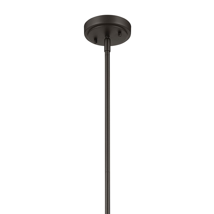 Kichler Everly 1 Light Cone 15.25" Pendant, Olde Bronze/Clear