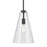 Kichler Everly 1 Light Cone 15.25" Pendant, Olde Bronze/Clear