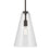 Kichler Everly 1 Light Cone 15.25" Pendant, Olde Bronze/Clear