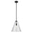 Kichler Everly 1 Light Cone 15.5" Pendant, Black/Clear