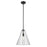 Kichler Everly 1 Light Cone 15.5" Pendant, Black/Clear - 42200BK