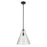 Kichler Everly 1 Light Cone 15.5" Pendant, Black/Clear Seeded - 42200BKCS