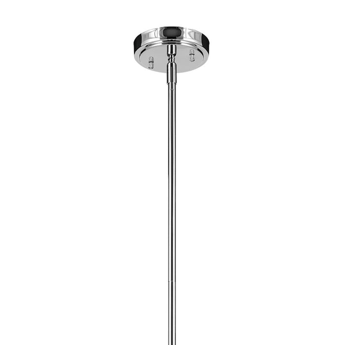 Kichler Everly 1 Light Cone 15.5" Pendant, Chrome/Clear