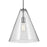 Kichler Everly 1 Light Cone 15.5" Pendant, Chrome/Clear