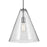 Kichler Everly 1 Light Cone 15.5" Pendant, Chrome/Clear