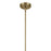 Kichler Everly 1 Light Cone 15.5" Pendant, Natural Brass/Clear