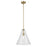 Kichler Everly 1 Light Cone 15.5" Pendant, Brass/Clear Seeded - 42200NBRCS