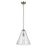 Kichler Everly 1 Light Cone 15.5" Pendant, Brushed Nickel/Clear