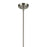 Kichler Everly 1 Light Cone 15.5" Pendant, Nickel/Clear Seeded