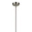 Kichler Everly 1 Light Cone 15.5" Pendant, Nickel/Clear Seeded