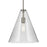 Kichler Everly 1 Light Cone 15.5" Pendant, Nickel/Clear Seeded