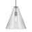 Kichler Everly 1 Light Cone 15.5" Pendant, Nickel/Clear Seeded