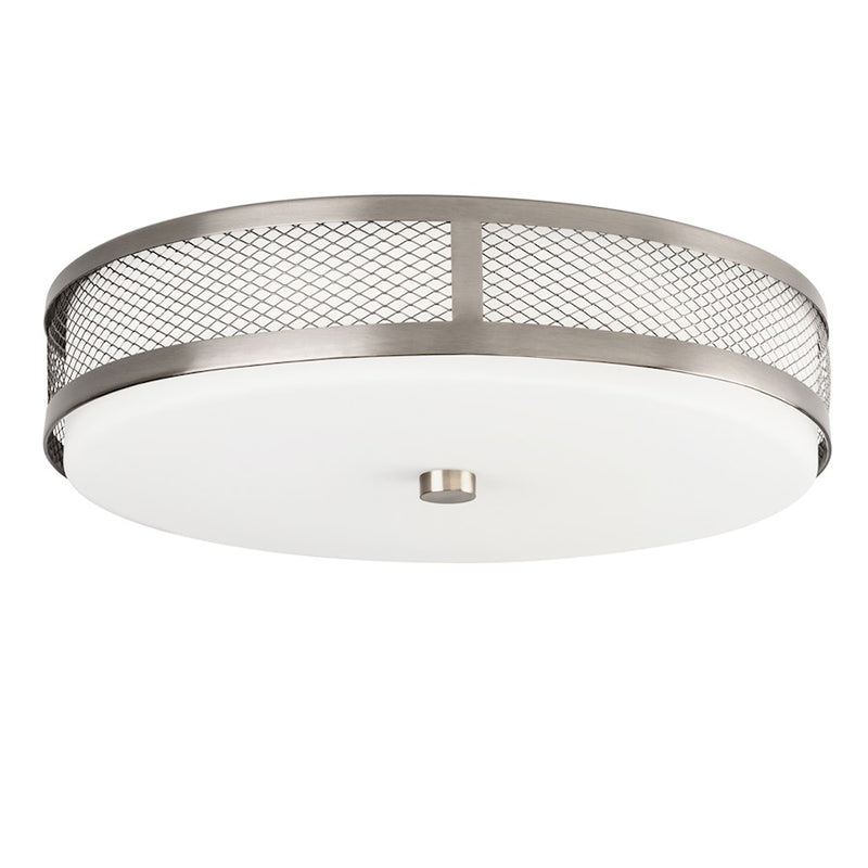 Kichler Flush Mount LED, Brushed Nickel, Opal Etched