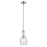 Kichler Everly 1 Light Bell 13.75" Pendant, Chrome/Clear Seeded